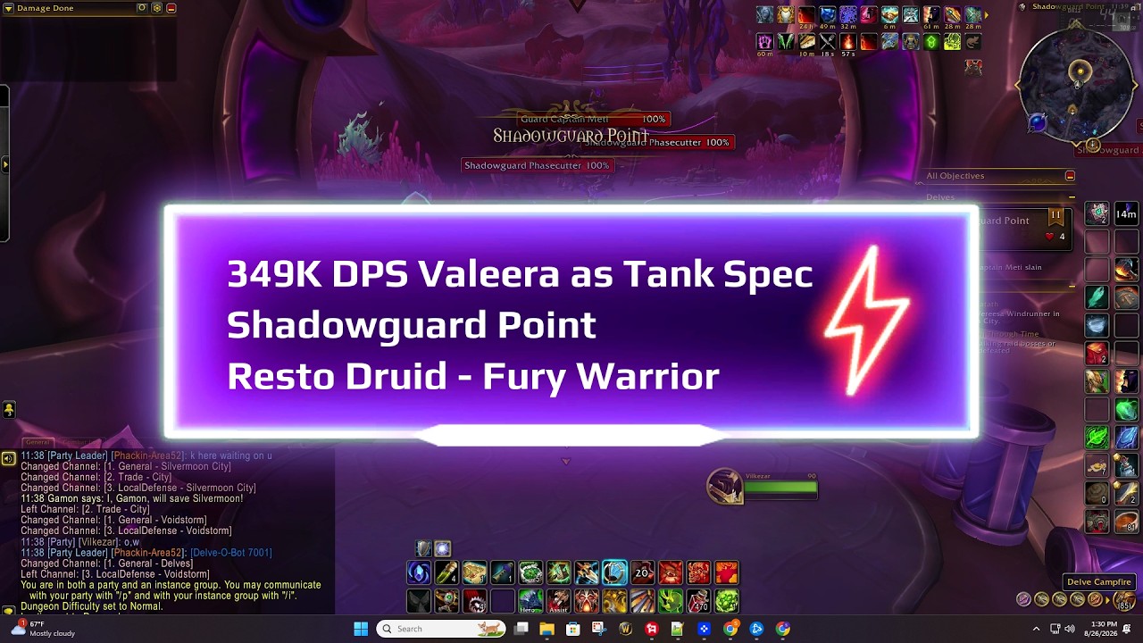Valeera 349k DPS as TANK?! T11 Calamitous Shadowguard Point