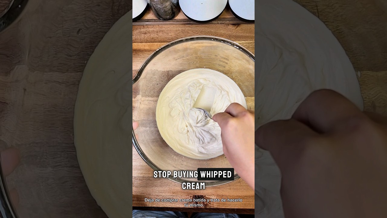 Try making your own whip cream, it's super easy!