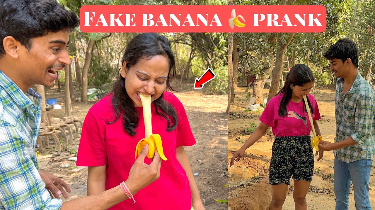 Fake banana 🍌 prank 😂 | funniest | 2024 pranks