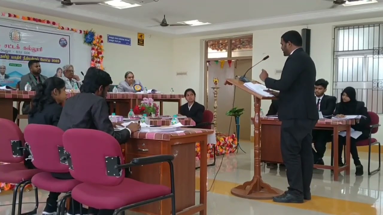 The State Level Tamil Moot Court Competition 2023 | Finals Part 1| Tndls