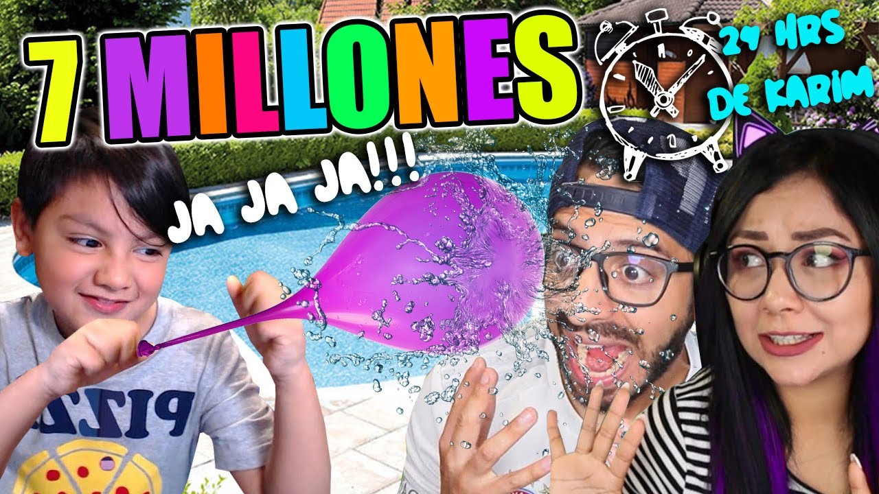 24 HORAS OBEDECIENDO A KARIM | BATALLA DE AGUA | 7 MILLONES | Family Juega