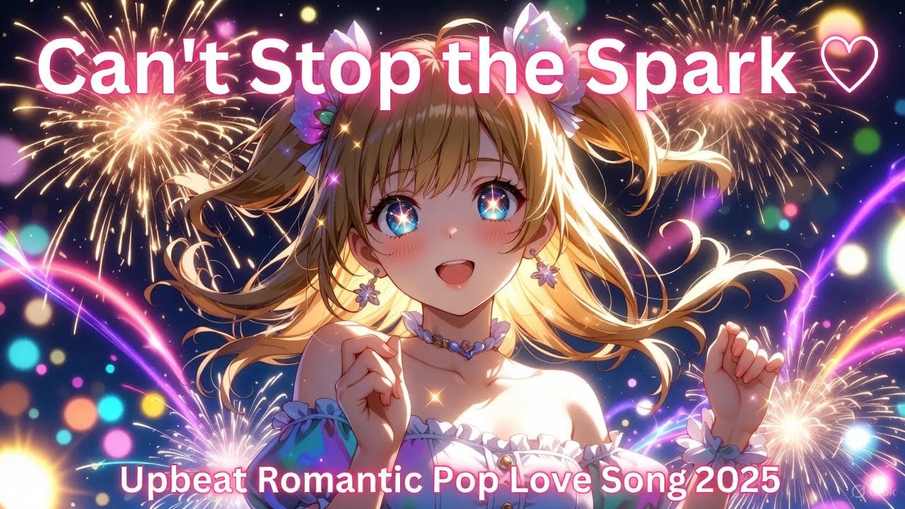 Can't Stop the Spark 🔥 Upbeat Romantic Pop Love Song 2025 Official Lyrics Video
