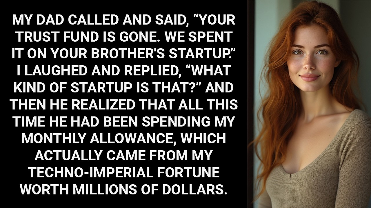 Dad called: “Your trust fund is gone. We spent it on your brother's business”. But...