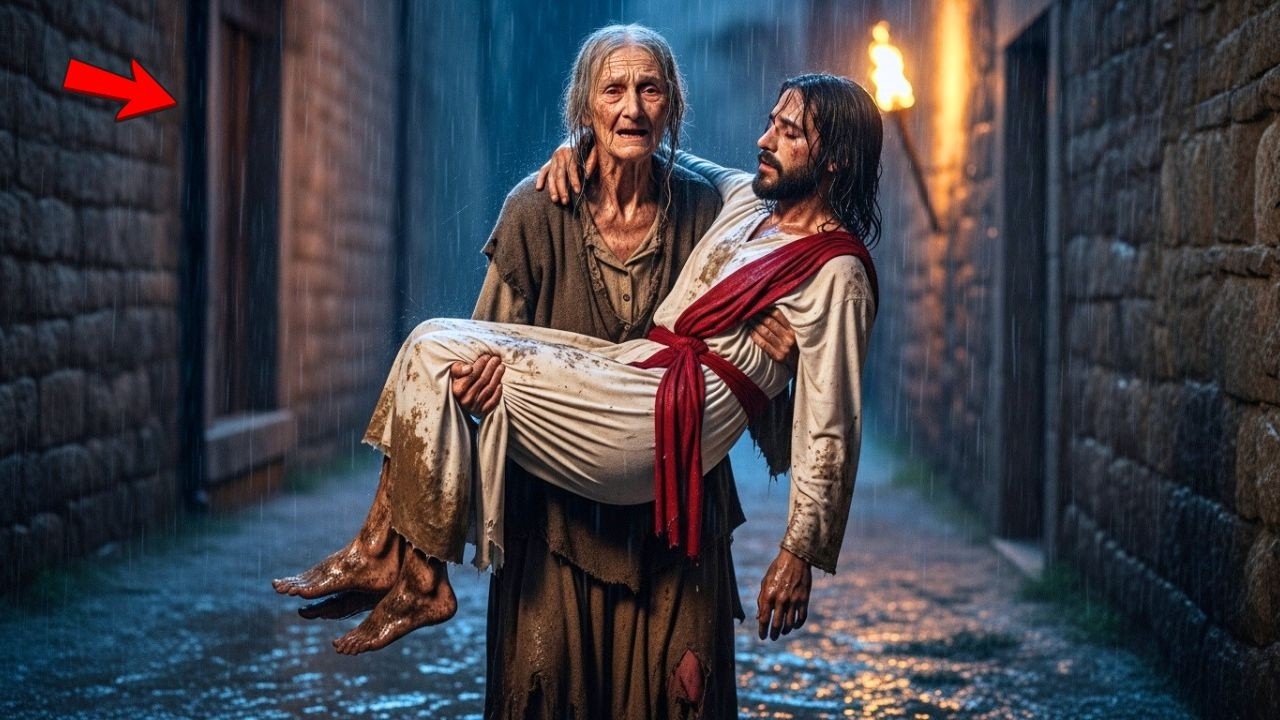 Idosa doente e sozinha encontrou estranho desmaiado, tirou forças e salvou Cristo