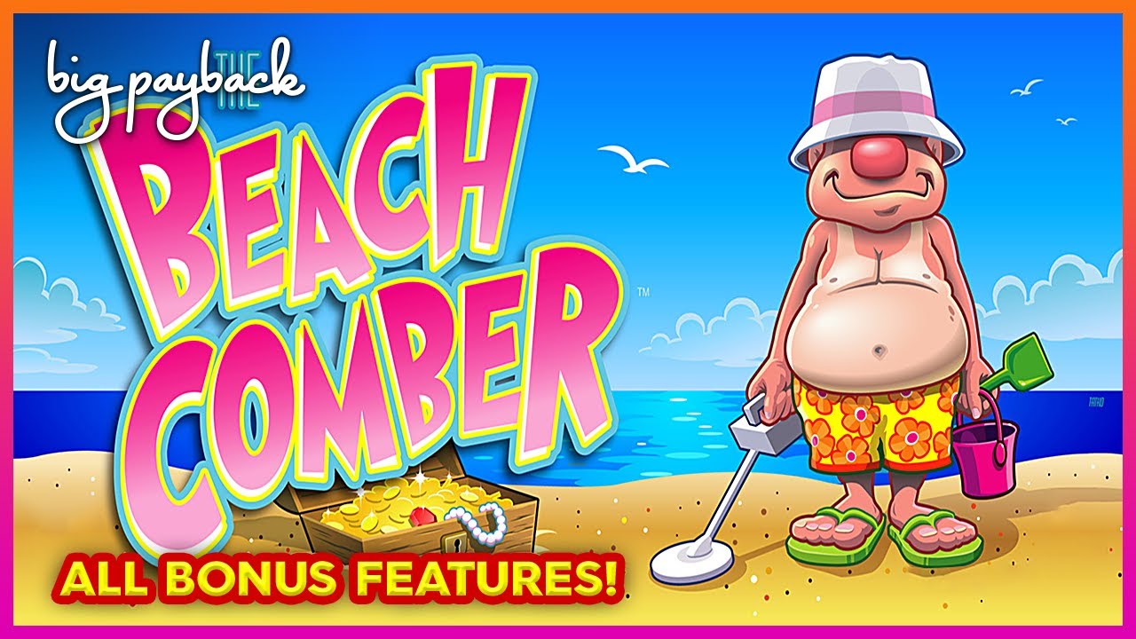 RARE GAME! The Beach Comber Slot - ALL BONUS FEATURES!