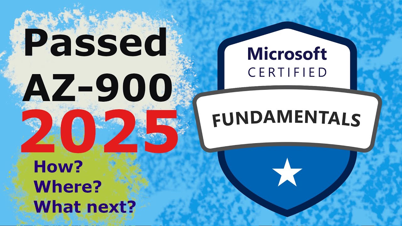 Zdany pierwszy certyfikat Azure AZ-900 2025