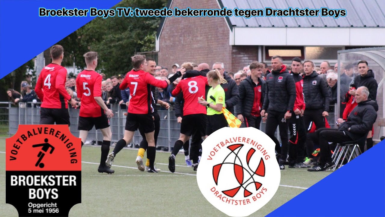 Broekster Boys TV tweede Bekerronde tegen Drachtster Boys