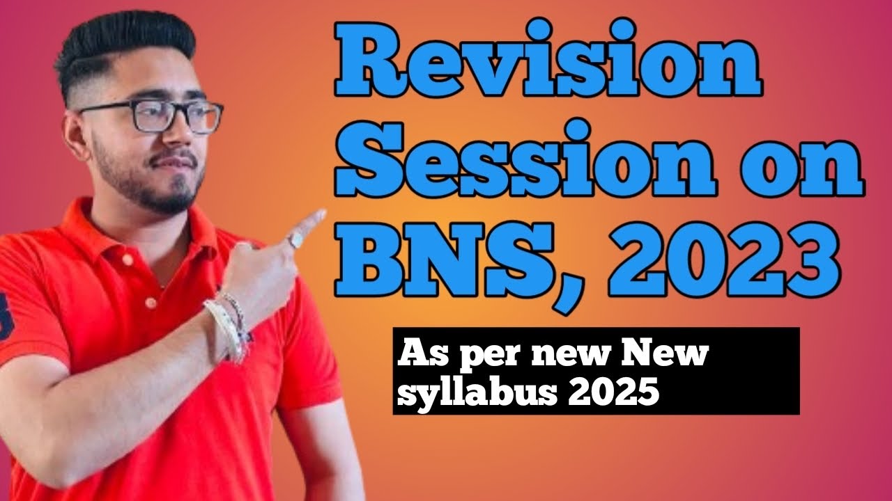 CCSU 5th Sem BNS ,2023 | Revision session on BNS | llb and ballb,by law with twins| 