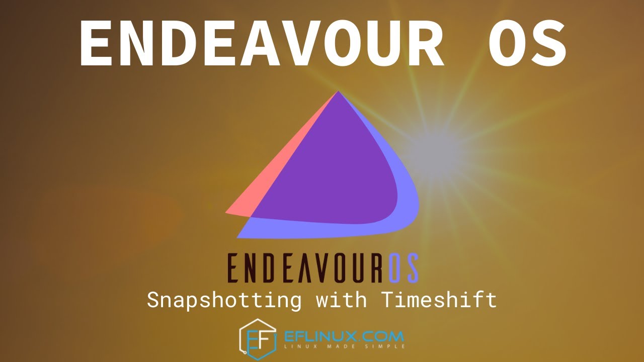 Endeavour OS: моментальные снимки со сдвигом во времени