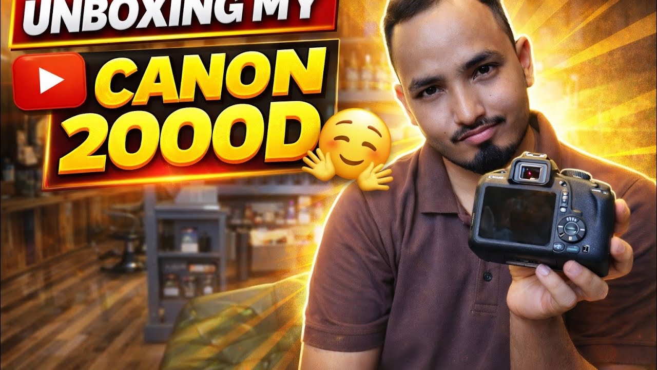 Unboxing my new cannon 2000d Camera 📸📸📸📸📸📸🧐😍😘😊