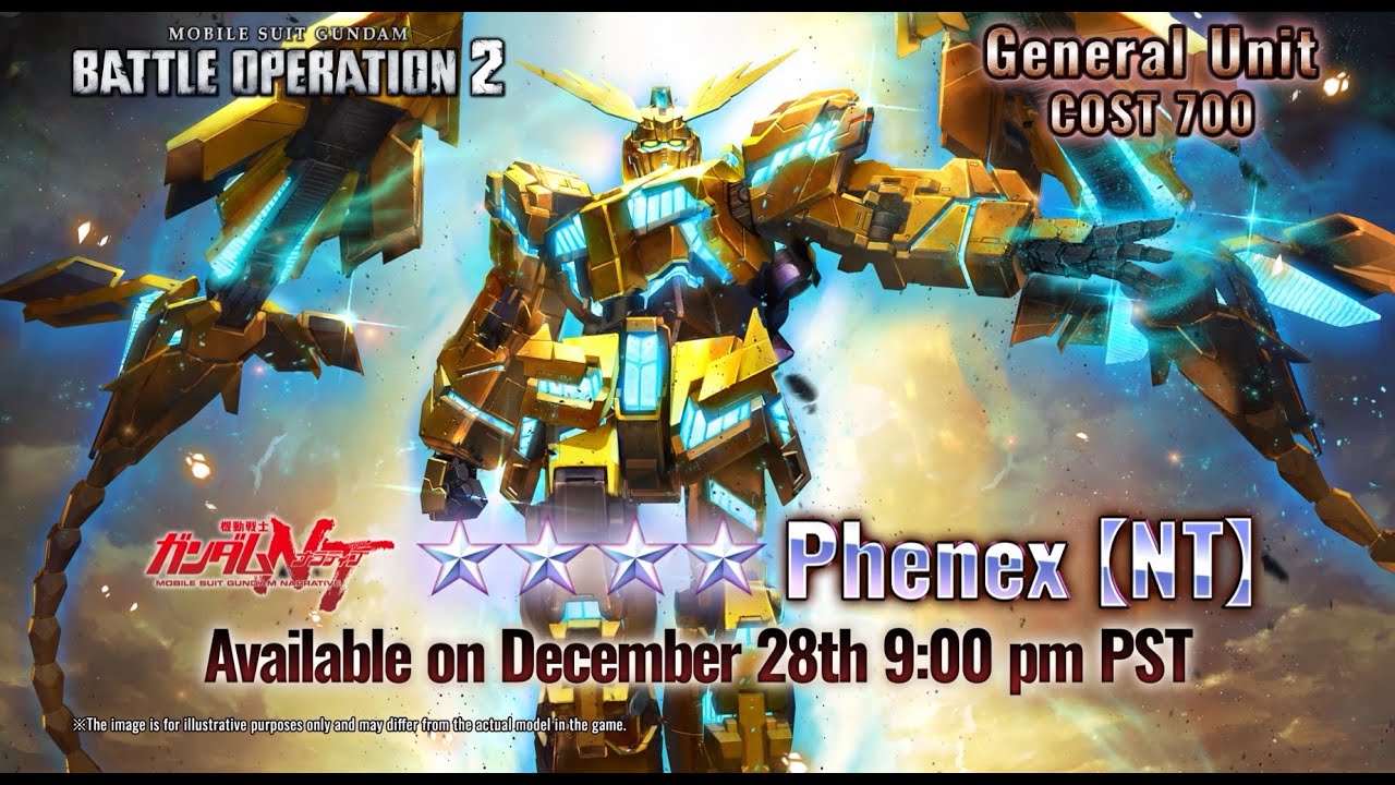 MOBILE SUIT GUNDAM BATTLE OPERATION 2 – Phenex [NT] PV Trailer