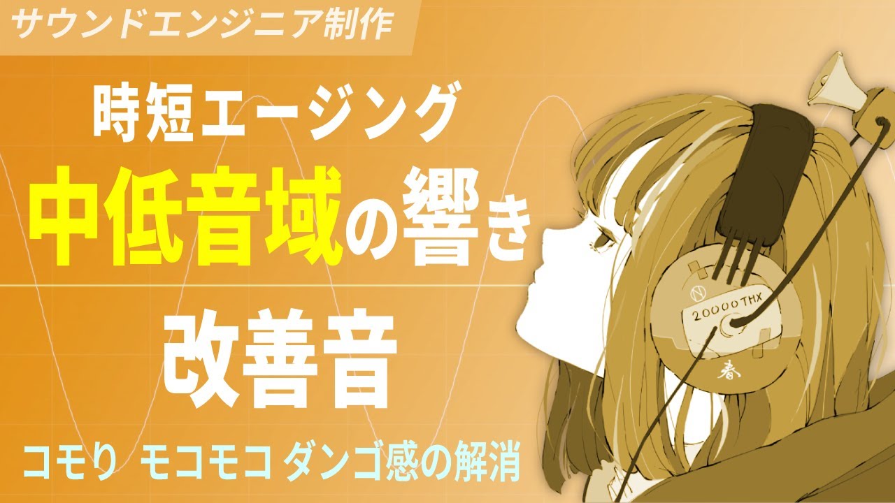 中低音域の響き改善音 - 音のコモり 分離感の悪さ 抜けの悪さ解消に