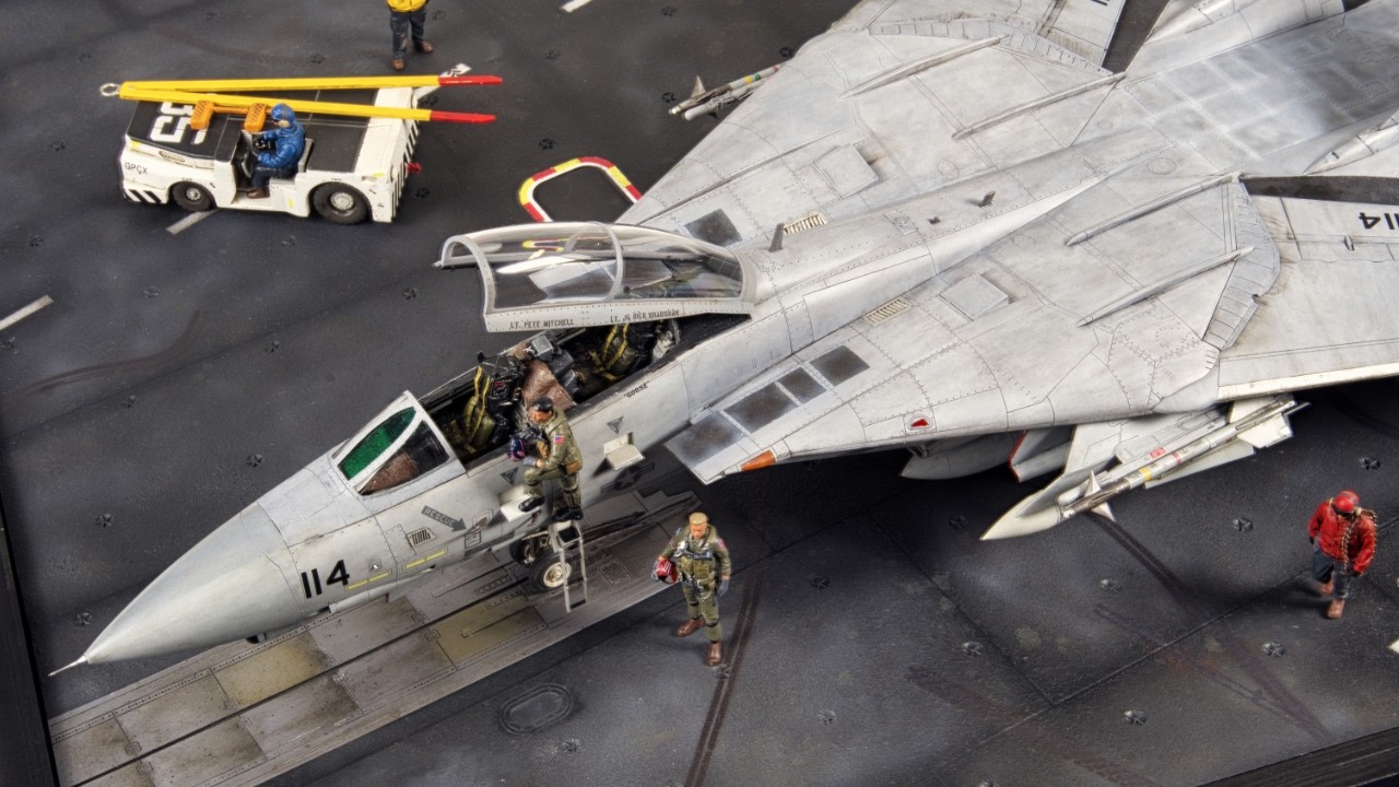 Как построить диораму палубы авианосца для моделей самолетов масштабом 1/48