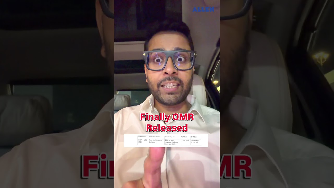 Re-NEET 2026 OMR Response Sheet   Released NTA Latest Update  #reneet #neetomrreleased #ntaupdate