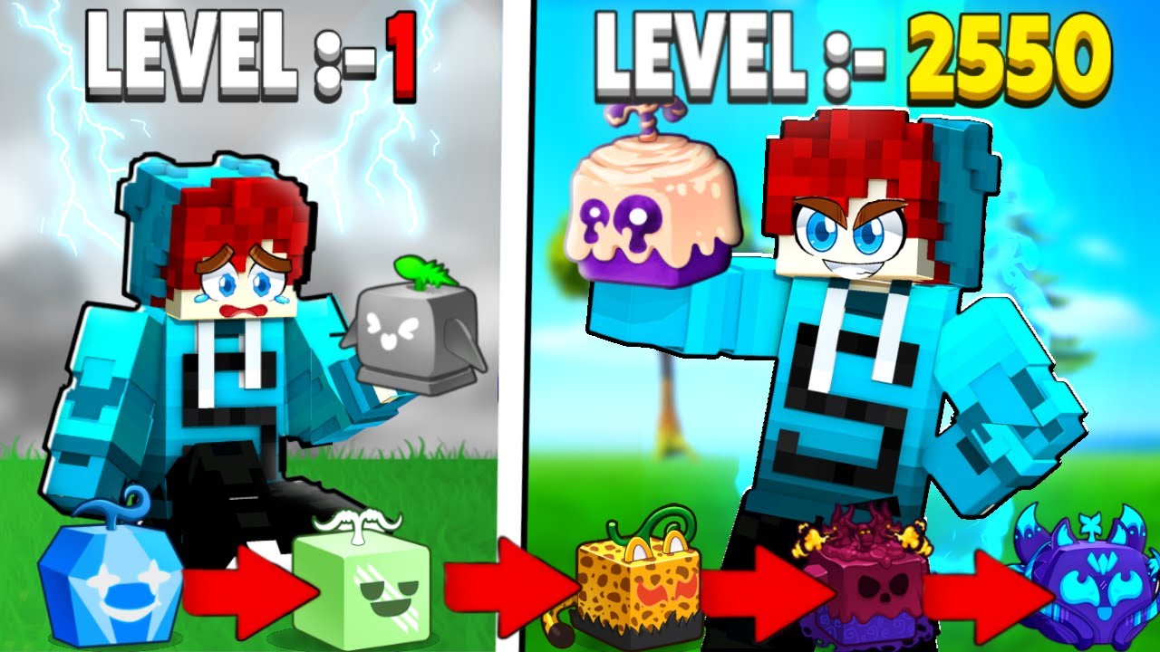 Noob To Pro But Every 100 Levels I Have To Roll A Fruit! [Blox Fruits Hindi Full Movie]