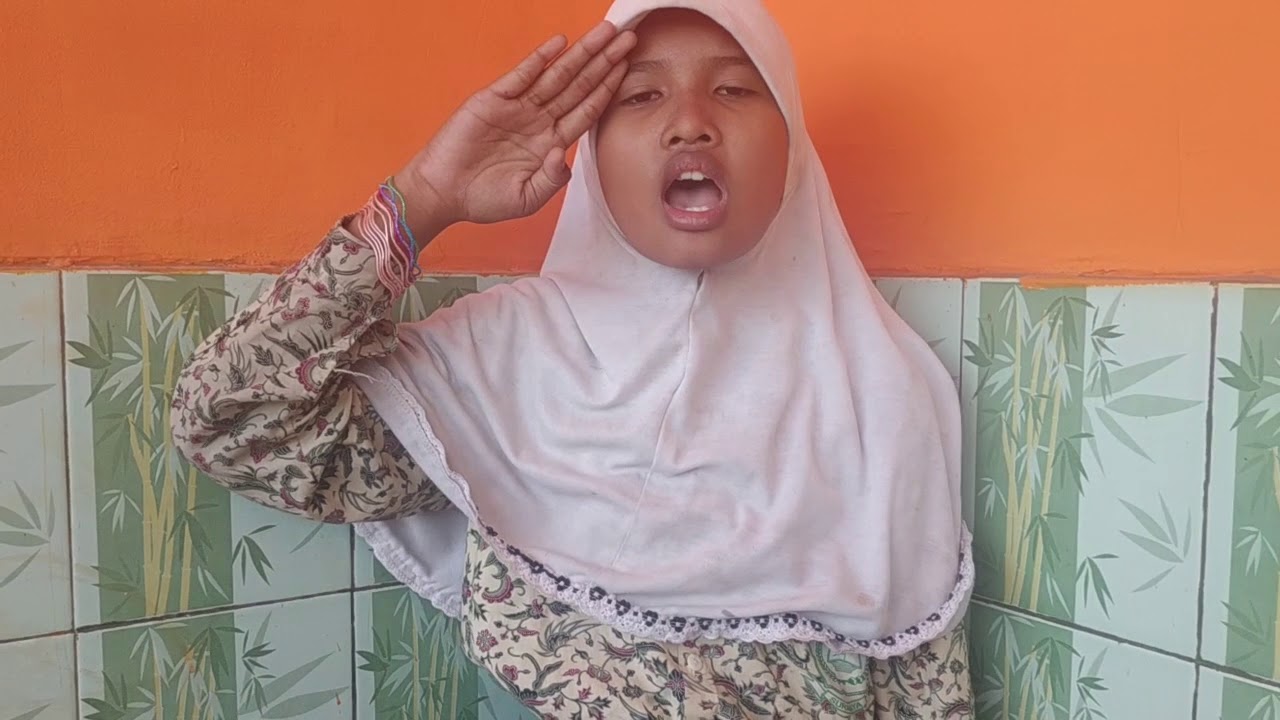#TS4Indonesia Indonesia Raya 3 Stanza - SD KH. M. NOER kelas 6D (Solo Vokal)