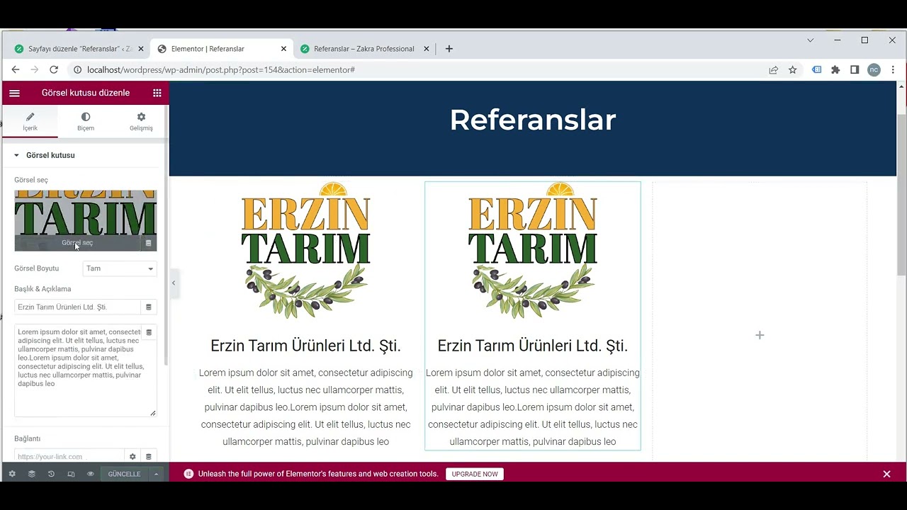 WORDPRESS UYGULAMALI WEB SİTE TASARIMI referanslar sayfası 7