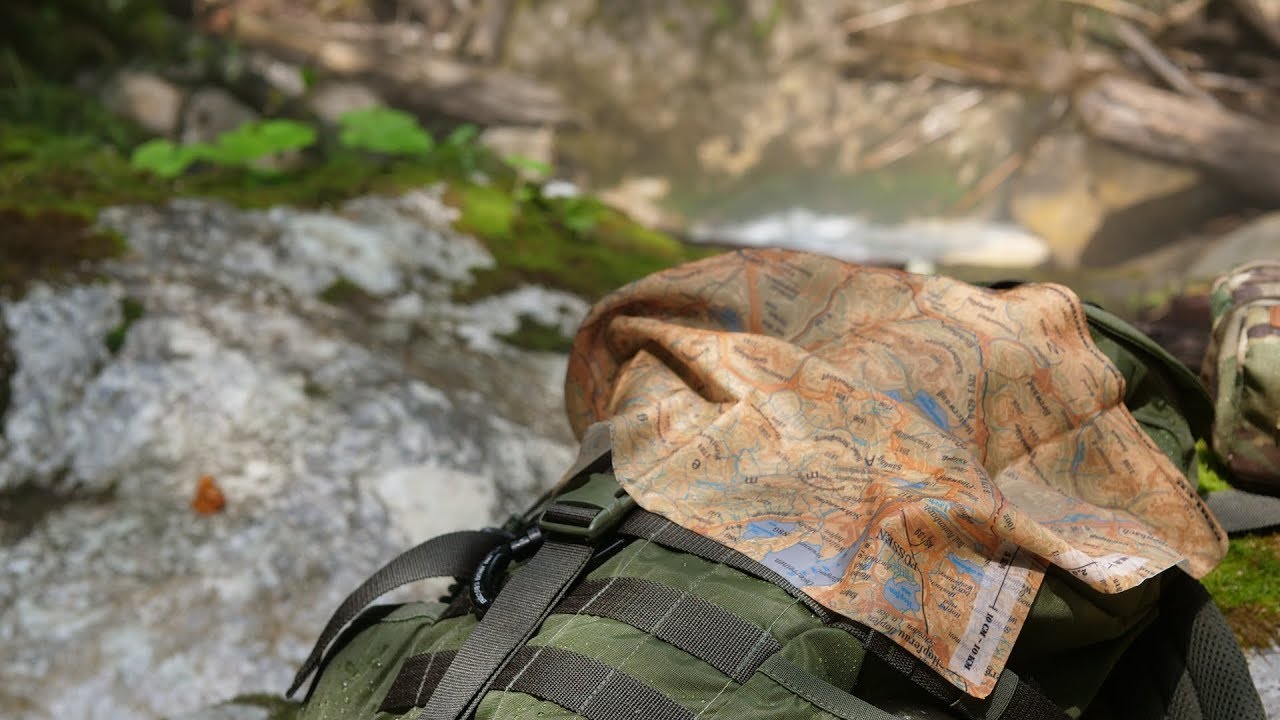 Map-Bandana - Topokarte auf Stoff (+ Wandern Wettersteingebirge)