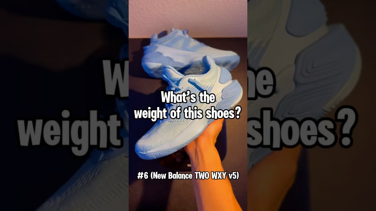 What&rsquo;s the weight of this shoes? (New Balance TWO WXY v5 - Highlighted Blue) #basketball #hoopkicks