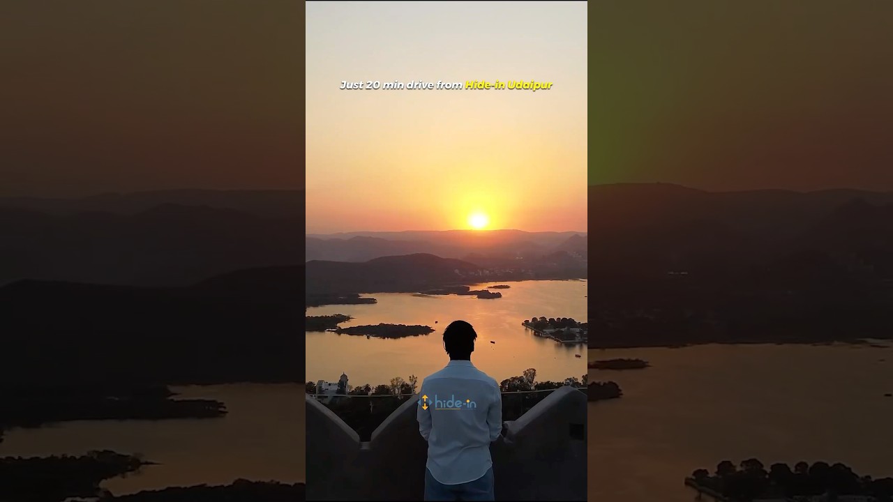 This is Udaipur&rsquo;s best sunset spot ‼️ #udaipursunset #udaipur #karnimatamandir