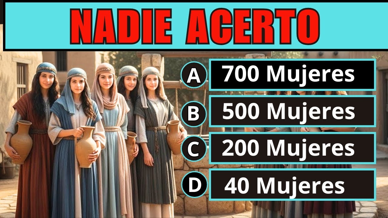 DESAFIO PUEBLO DE ISRAELCON 50 PREGUNTAS DE LA BIBLIA/ Reto Biblico Divertido
