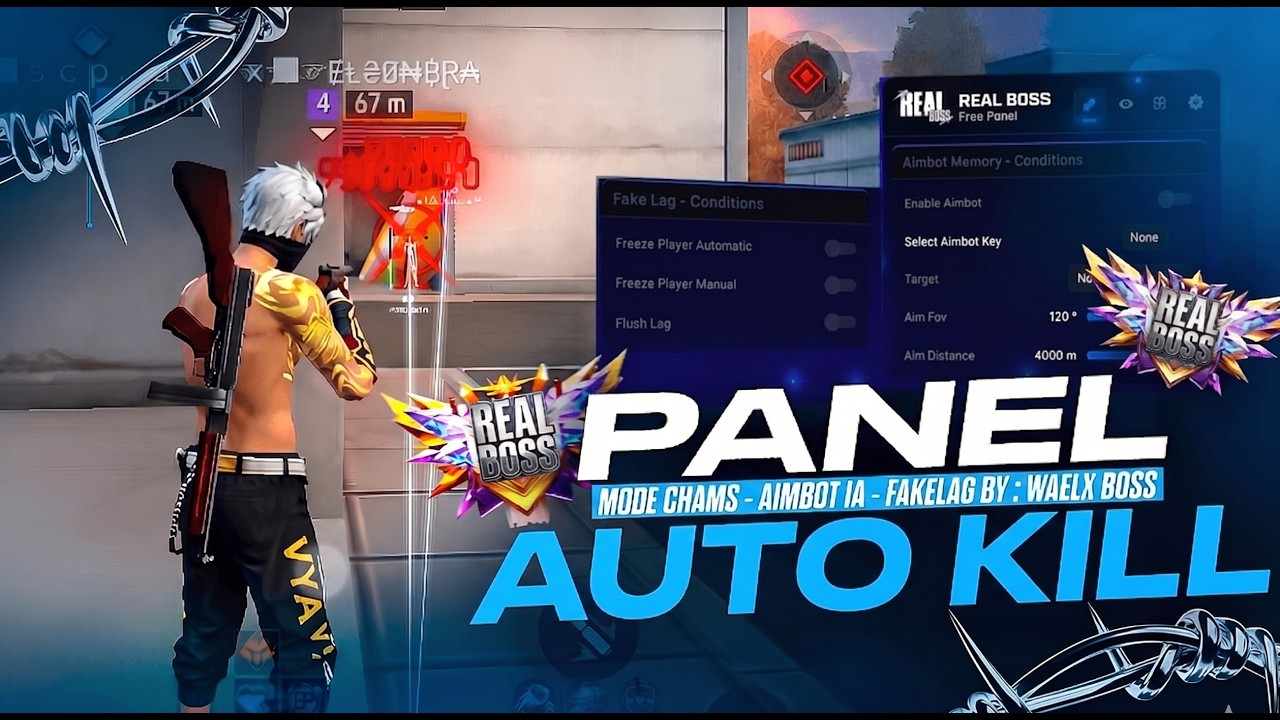 REAL BOSS PANEL  FREE FIRE SILENT 🎯AIMKILL -  TELEPORT - SPEED H*CK | PC AUTO KILL  بانل مجاني 😈