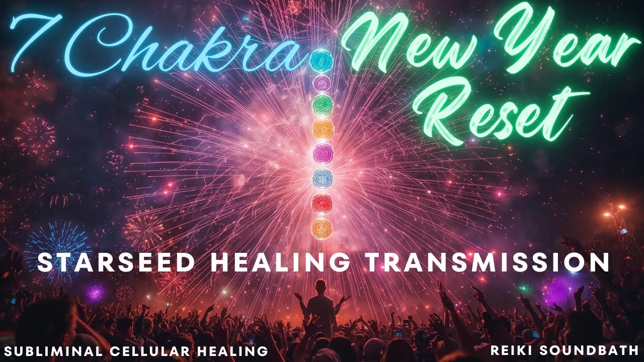 New Year Energetic Seven Chakra Reset Starseed Healing Transmission Reiki Infused Lightcodes Hertz 💥