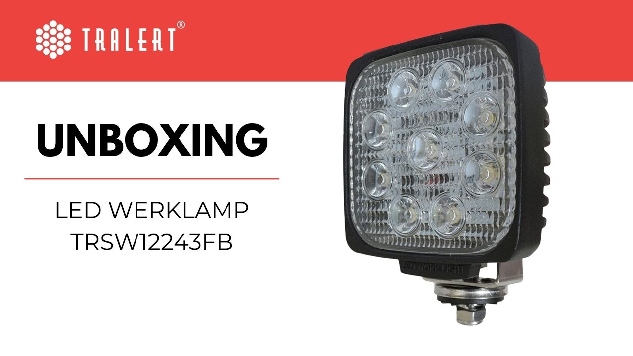 LED werklamp unboxing TRSW12243FB