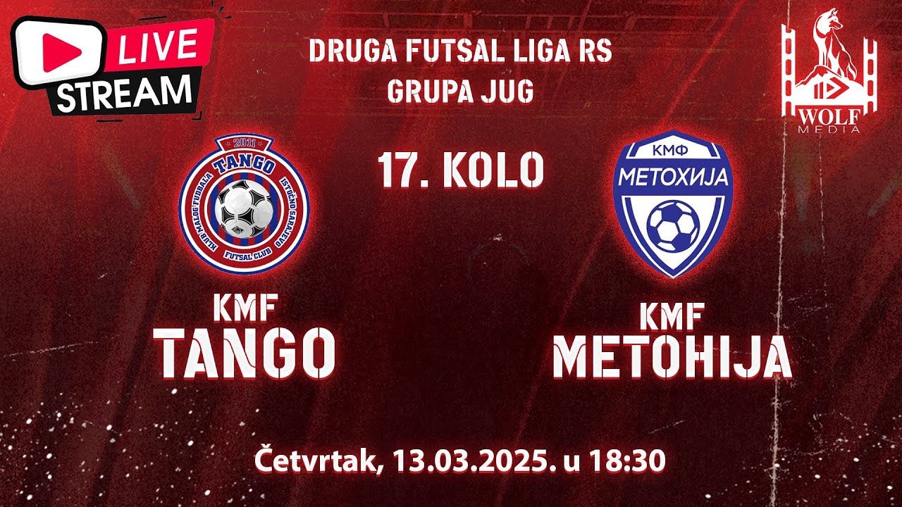 KMF TANGO - KMF METOHIJA /PRENOS UŽIVO/