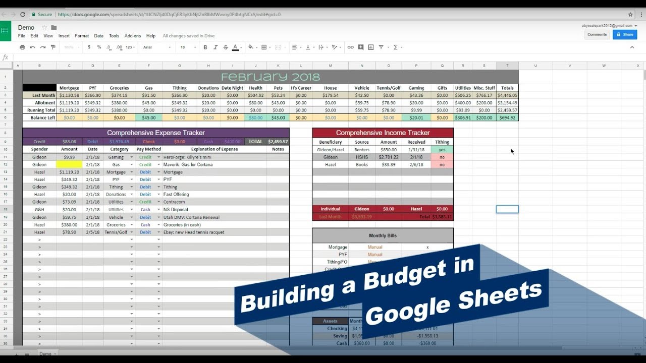 How to Make a Budget in Google Sheets (pt 4)