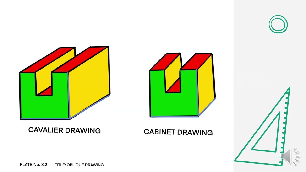 OBLIQUE DRAWING -TECHNICAL DRAWING 8