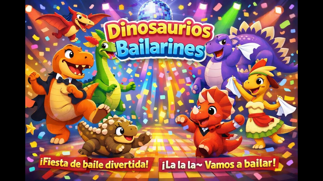 Dinosaurios Bailarines 🦖💃 | Canción Infantil de Baile