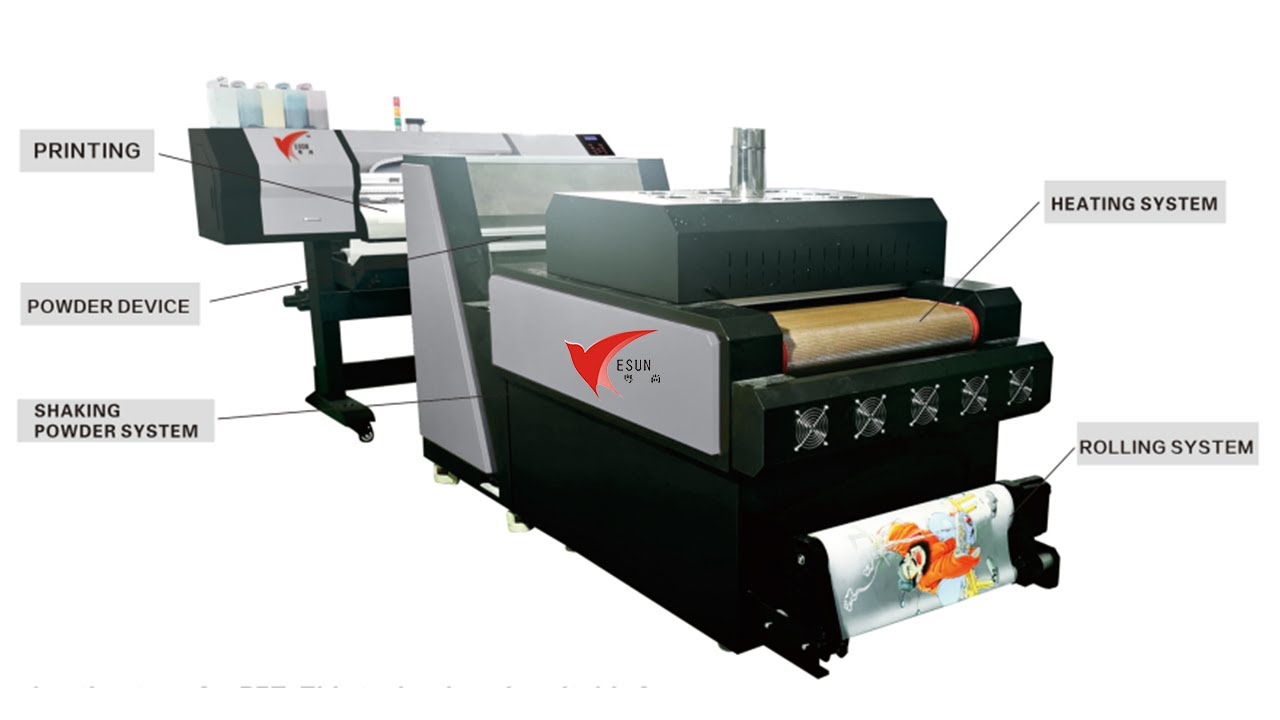 DTF Printing PET Film Printer transfer printer for cotton fabrics , no need cut