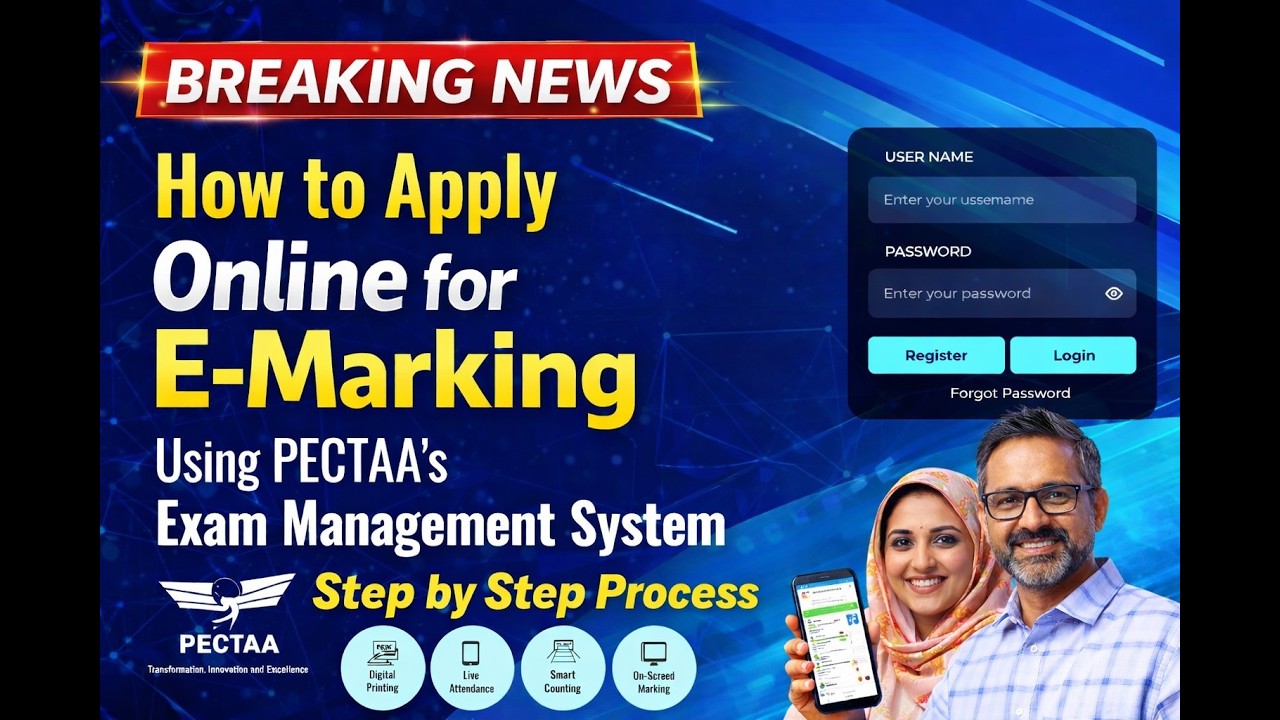 🚨 PECTAA E-Marking System | How to Apply Online for E-Marking | Step-by-Step Guide for Teachers