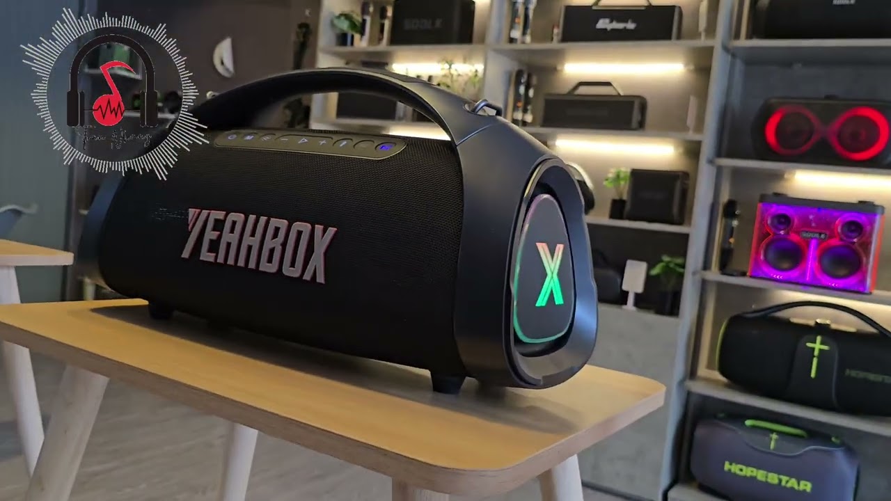 YEAHBOX SONIC ВООМ МАX K - sở hữu c&ocirc;ng suất định mức 200W v&agrave; c&oacute; thể đạt đỉnh điểm l&ecirc;n đến 300W 