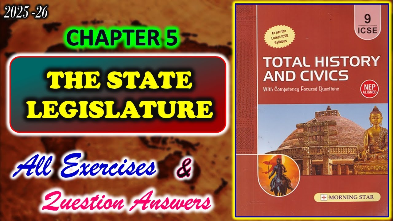 The State Legislature | Class 9 Civics Chapter 5 | All Answers | 2025-26