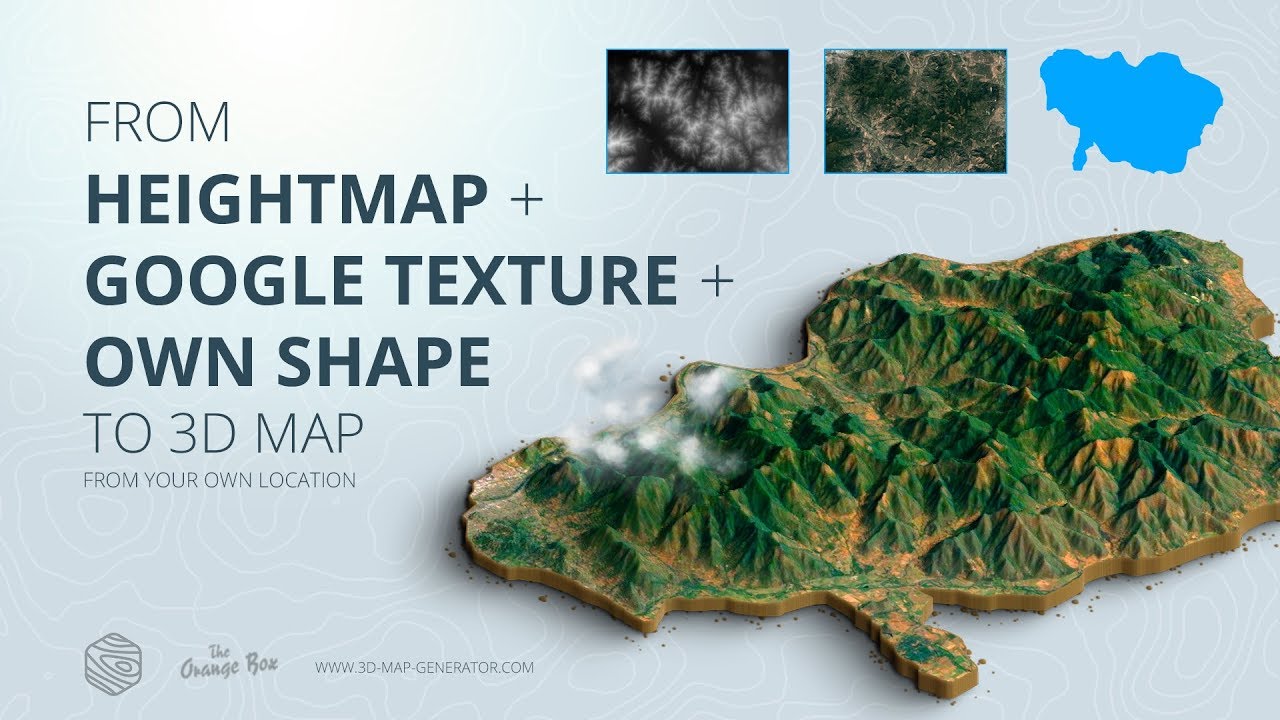 How to get a 3D Terrain from Google Maps with own shape - 3D Map Generator