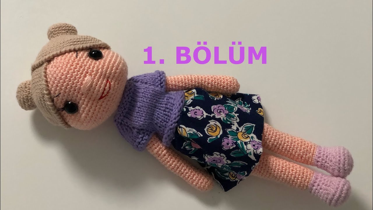 28 cm Amigurumi topuzlu bebek(bacak,kol)yapımı 1/5