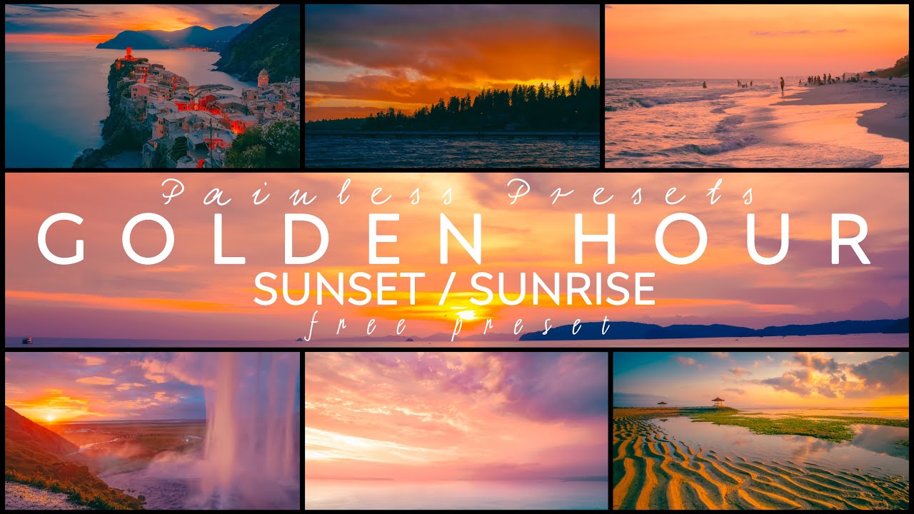 GOLDEN HOUR - Sunrise & Sunset - Lightroom Mobile Preset DNG | Free Download | Golden | Tutorial
