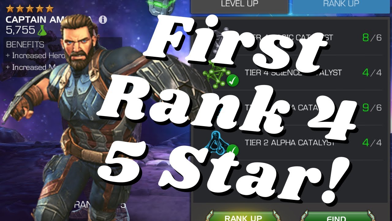5 Star Captain America (Infinity War) to Rank 4! | Marvel Contest of Champions