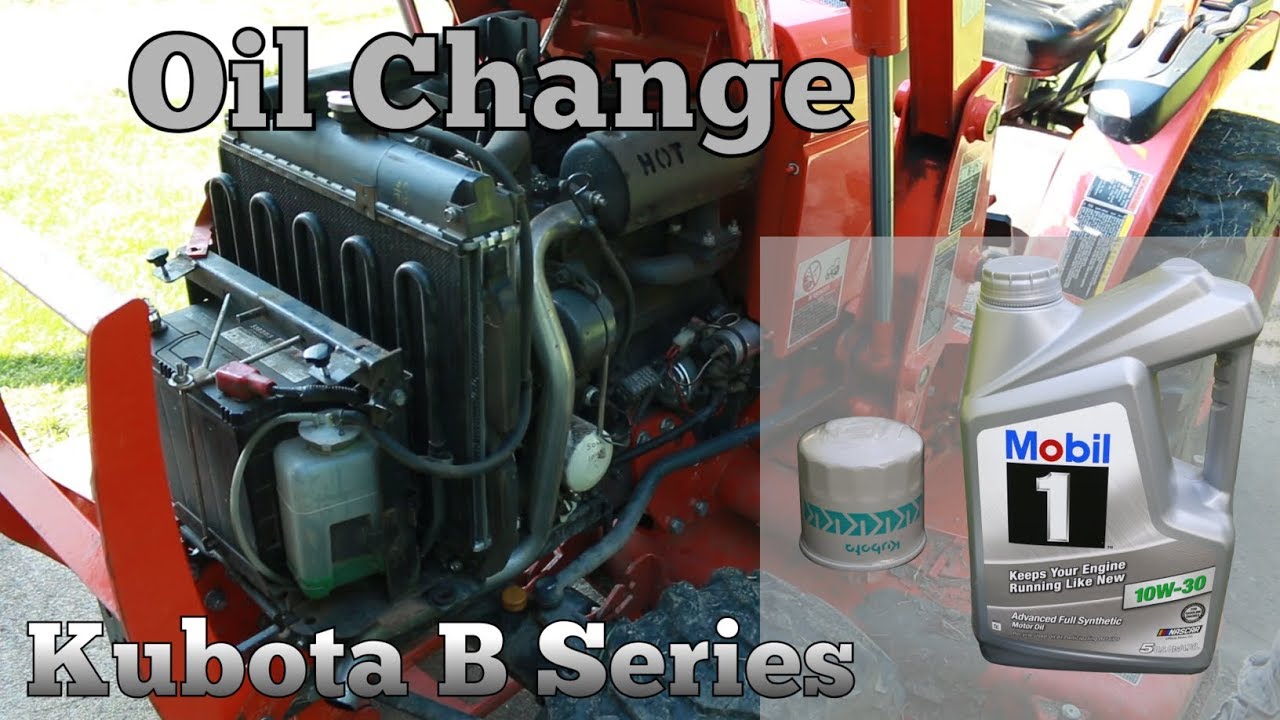 Замена масла Kubota B-Series