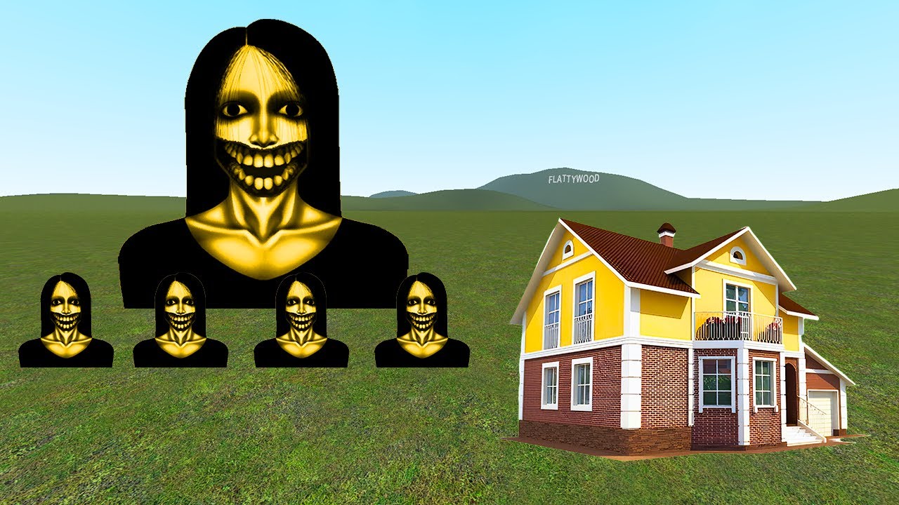 Kuchisake Onna Vs Houses In Garry's Mod