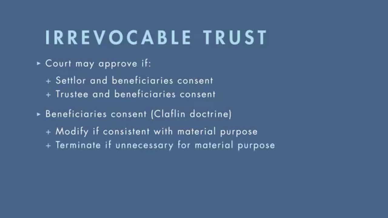 Wills, Trusts, and Estates Law tutorial: Modification and Termination of Trusts | quimbee.com