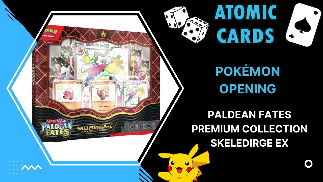 Pokémon Opening - Scarlet & Violet Paldean Fates Skeledirge ex Premium Collection