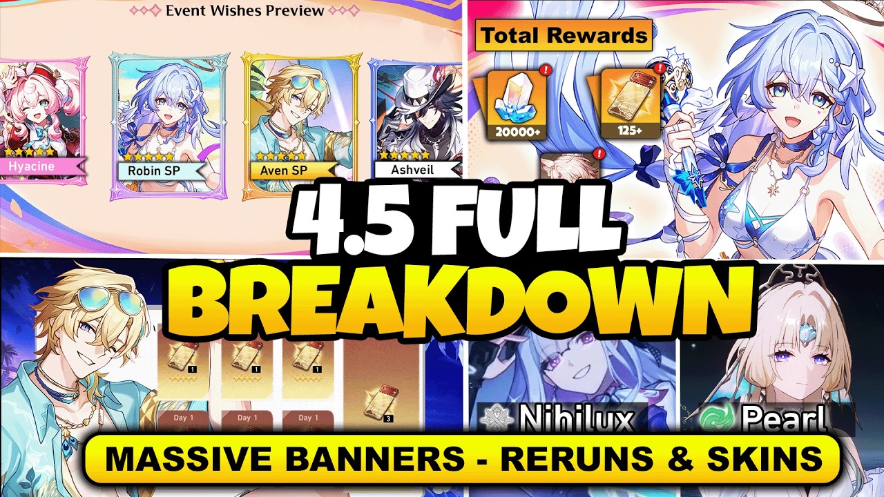 EVERYTHING IN 4.5 FULLY LEAKED - INSANE BANNERS - MASSIVE RERUNS - NEW SKINS - Honkai: Star Rail