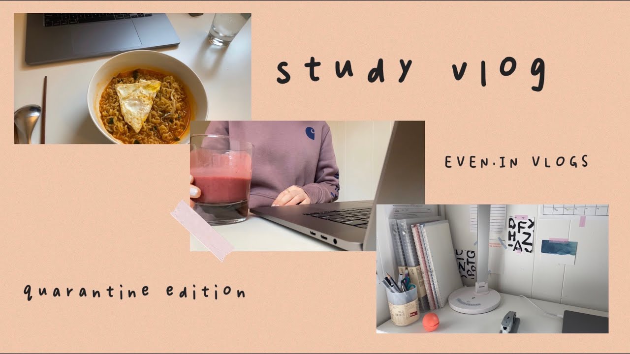 (eng) Study Vlog | Self-Isolation, Work and School