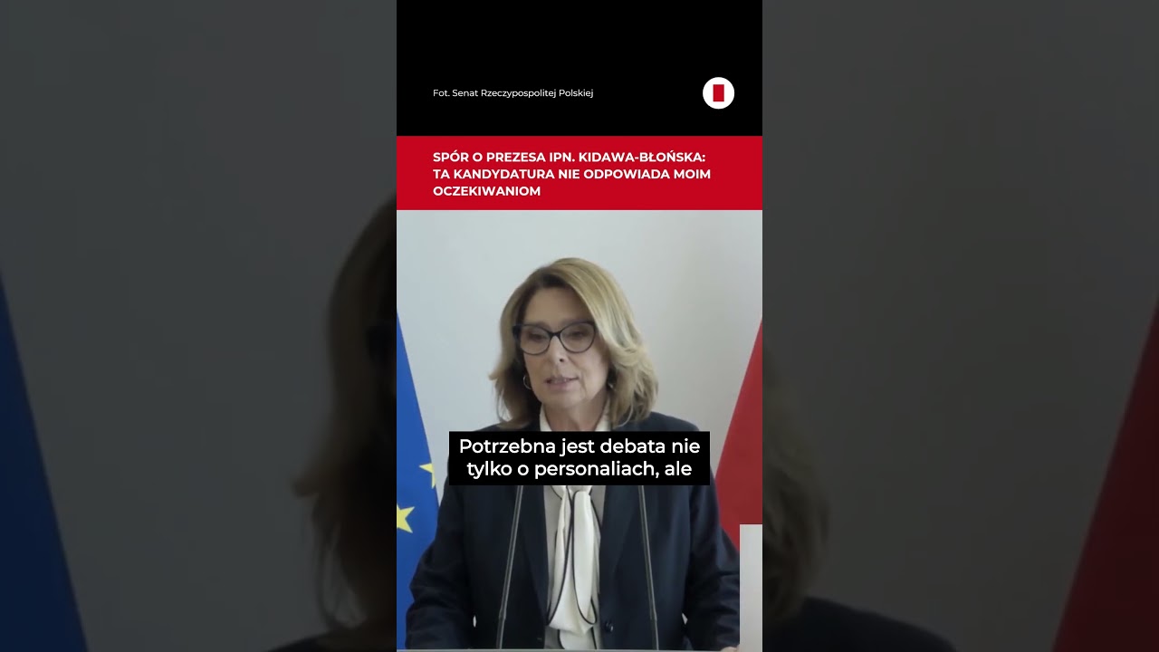 Co z prezesem IPN? Kidawa-Błońska: Potrzebna jest debata nie tylko o personaliach #shorts