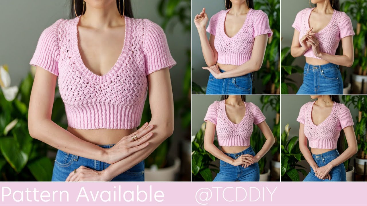 How to Crochet a Short Sleeve Top | Pattern & Tutorial DIY
