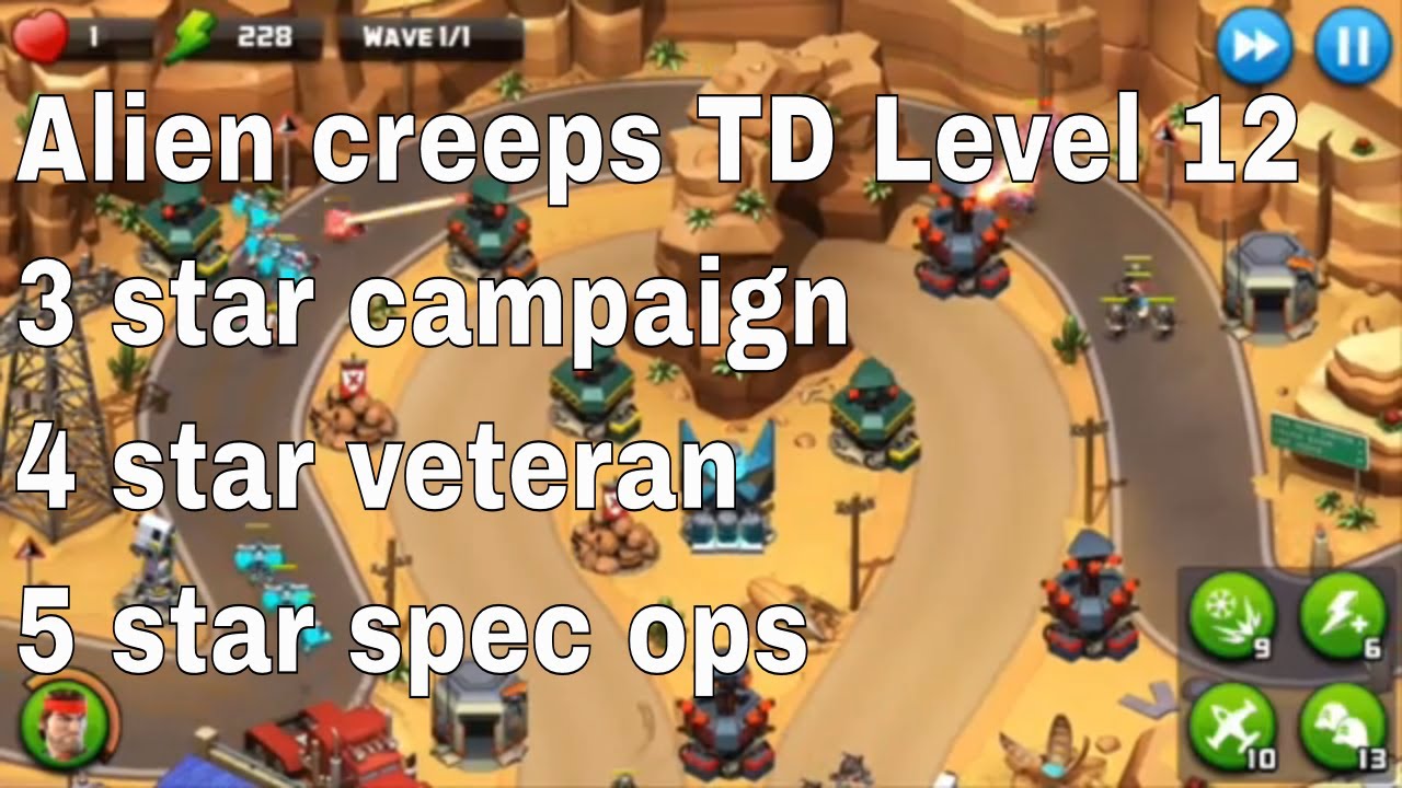 Alien Creeps TD Level 12 Without Any Extra Hero