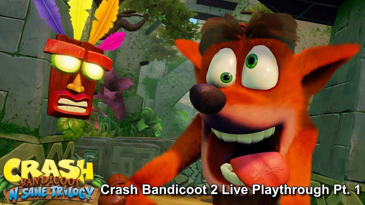 Crash Bandicoot: N. Sane Trilogy - Crash 2 Live Playthrough (Part 1) - ENunnGaming